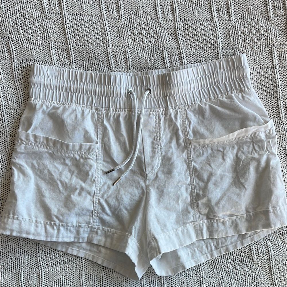Athleta Cabo Linen 4" Short Women's Sz 8 White - Picture 2 of 9